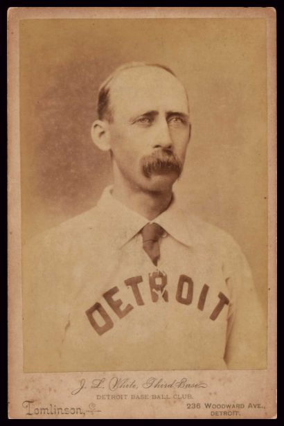 1886 Detroit Wolverines Tomlinson Cabinet Deacon White